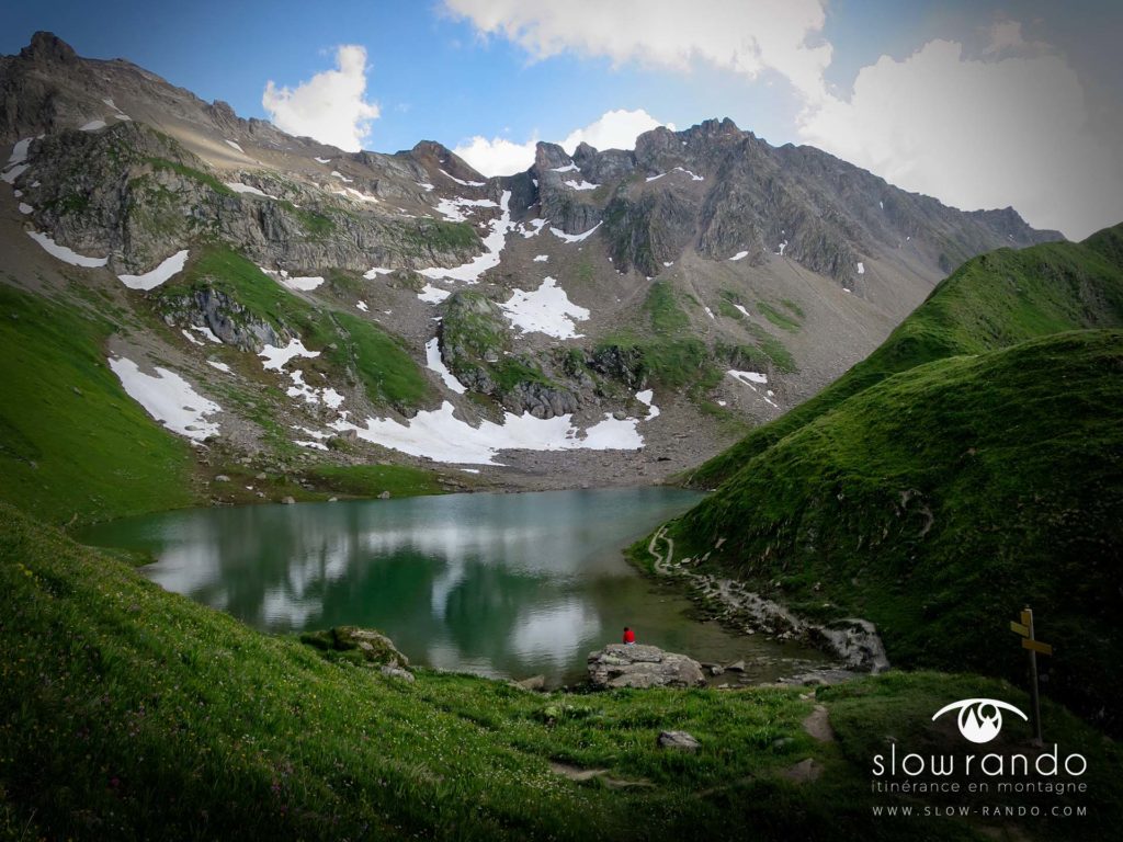 lac amour tour du beaufortain trek bivouac tente slow rando