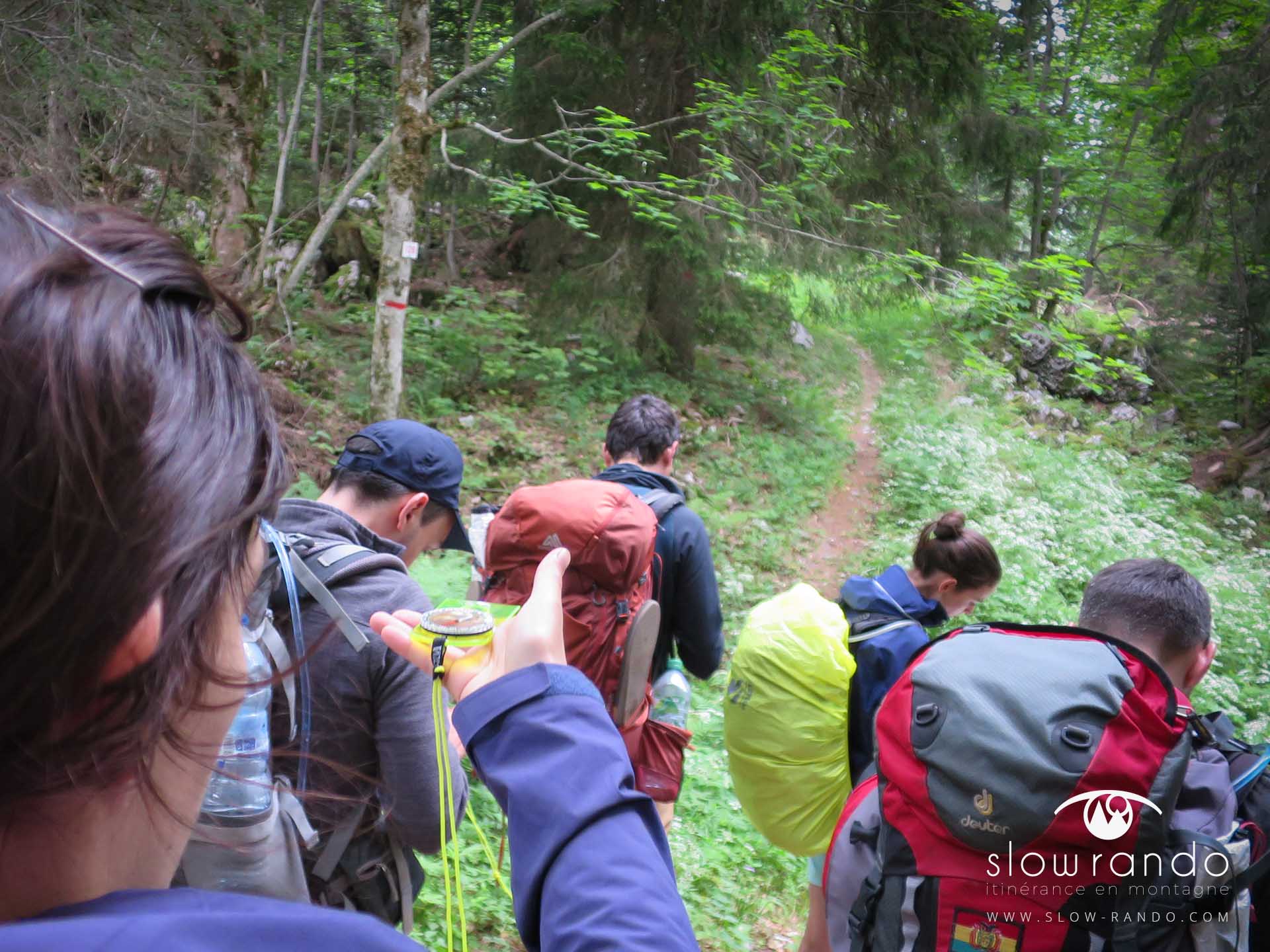 Stage Formation Itinerance Montagne Bivouac Orientation Boussole Azimut Vercors N1 Slow Rando