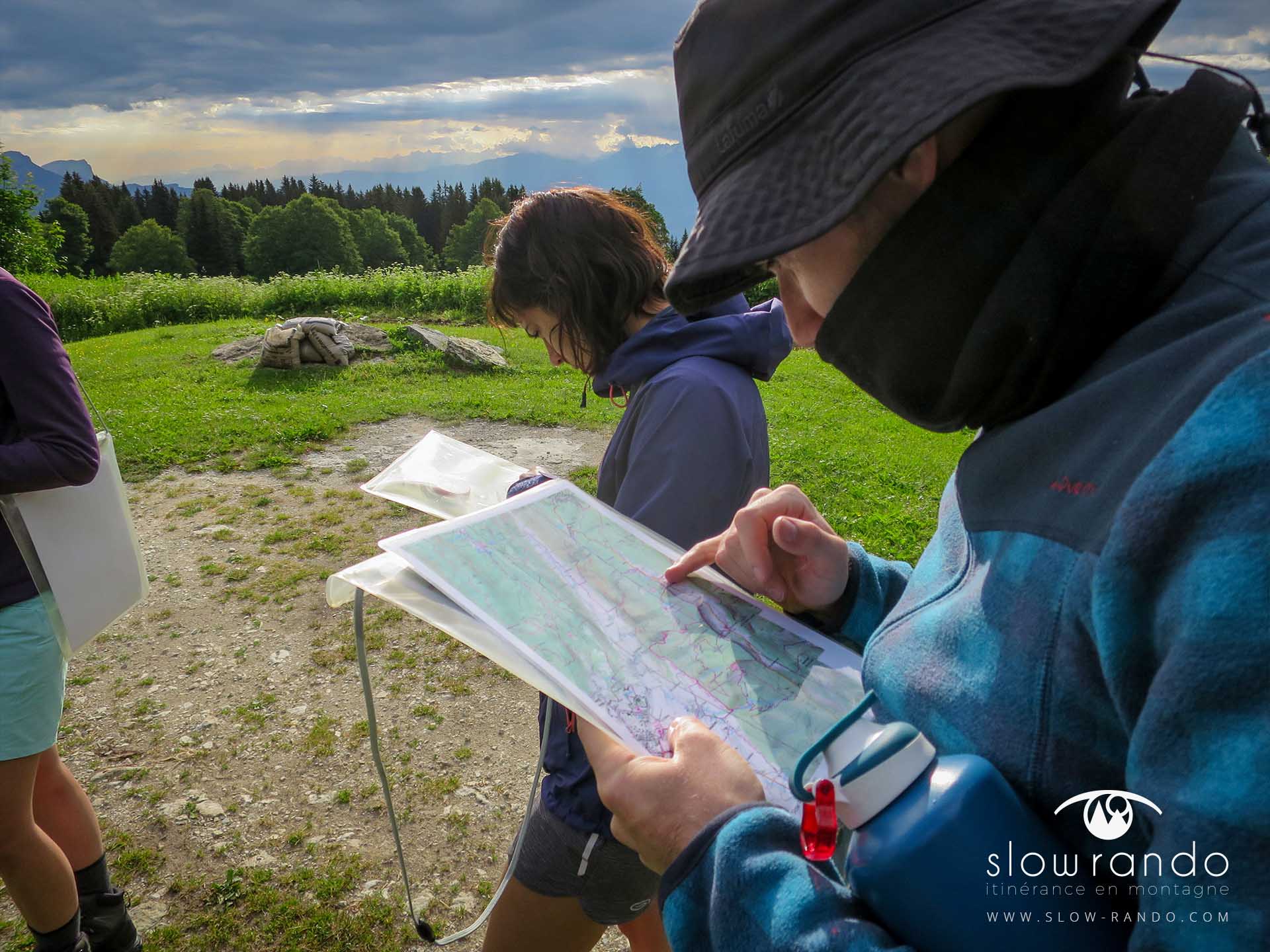 Stage Formation Itinerance Montagne Bivouac Orientation Carte IGN TOP25 Vercors N1 Slow Rando